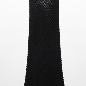 Victoria Beckham Mango Black Textured Pencil Skirt
